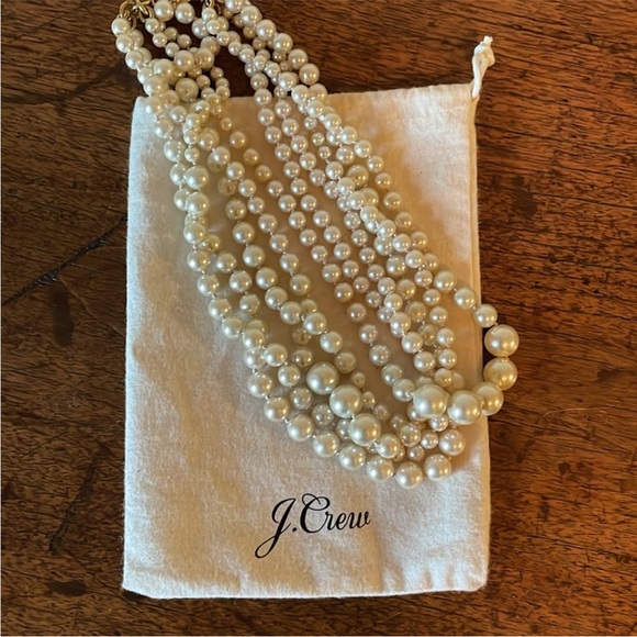 J. Crew 5-Strand Pearl Twisted Hammock Necklace - Picture 11 of 11